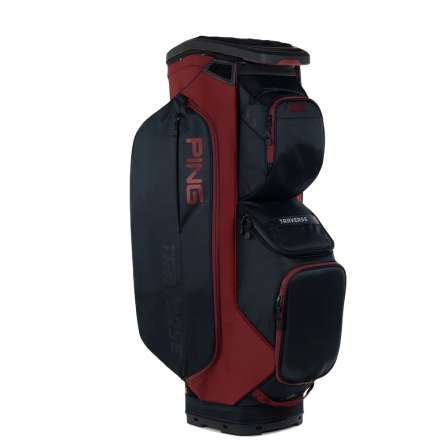 Torba golfowa Ping Traverse Cartbag • Czarno Czerwona