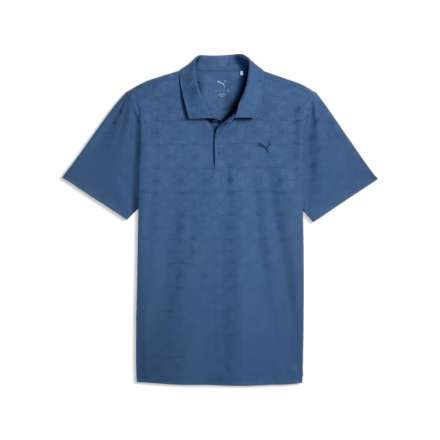 Męska koszulka golfowa Puma MATTR Deco Jacquard Polo • Grantowa