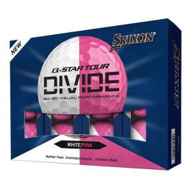 Piłki golfowe Srixon Q-Star Tour Divide • Biało Różowe