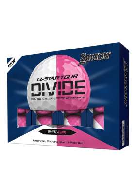 Piłki golfowe Srixon Q-Star Tour Divide • Biało Różowe
