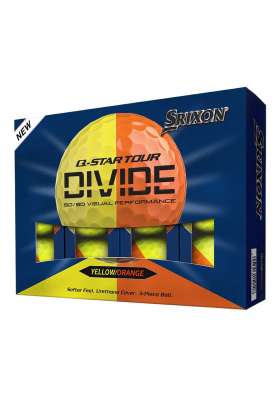 Piłki golfowe Srixon Q-Star Tour Divide • Żółto Pomarańczowe