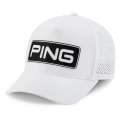 Męska czapka golfowa Ping Tour Vented Delta Cap • Biało Czarna