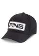 Męska czapka golfowa Ping Tour Vented Delta Cap • Czarno Biała