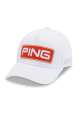 Męska czapka golfowa Ping Tour Vented Delta Cap • Biało Czerwona