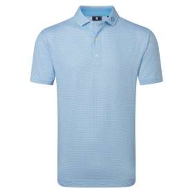 Męska koszulka golfowa Footjoy Nautical Flag Print Polo • Blue Reef - Deep Reef