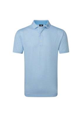 Męska koszulka golfowa Footjoy Nautical Flag Print Polo • Blue Reef - Deep Reef