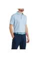 Męska koszulka golfowa Footjoy Nautical Flag Print Polo • Blue Reef - Deep Reef