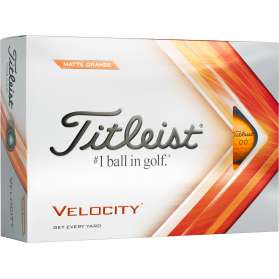 Piłki golfowe Titleist Velocity • Pomarańczowe 2022