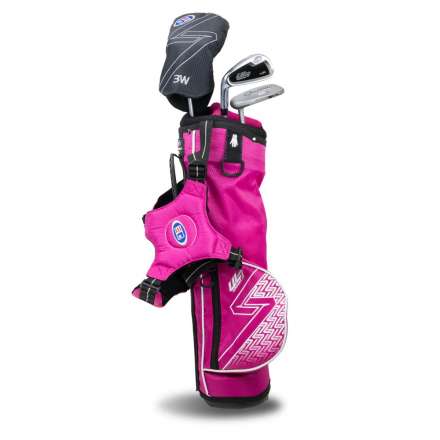 Zestaw kijów dla juniora US Kids Ultralight 39" (99cm) • Różowo Biały• 3 kije