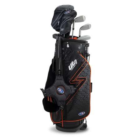 Zestaw kijów dla juniora US Kids Ultralight 51" (129cm) • Czarno Pomarańczowy • 5 kijów