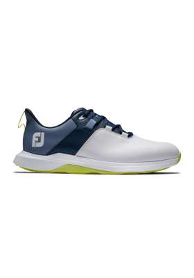 Męskie buty golfowe Footjoy Pro Lite • Biało Granatowo Żółte
