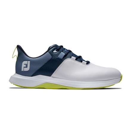 Męskie buty golfowe Footjoy Pro Lite • Biało Granatowo Żółte