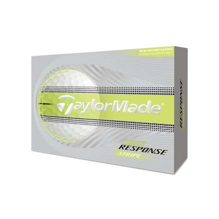 Piłki golfowe Taylormade Tour Response Stripe • Żółte