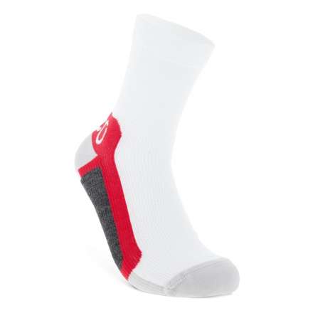 Skarpetki ECCO Tech Sporty Mid Cut • Biało Czerwone