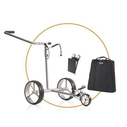 JuStar Silver SET - elektryczny wózek golfowy