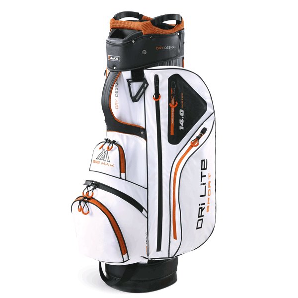 Torba golfowa BIG MAX DRI LITE Sport 2021 biało-czarno-pomarańczowa
