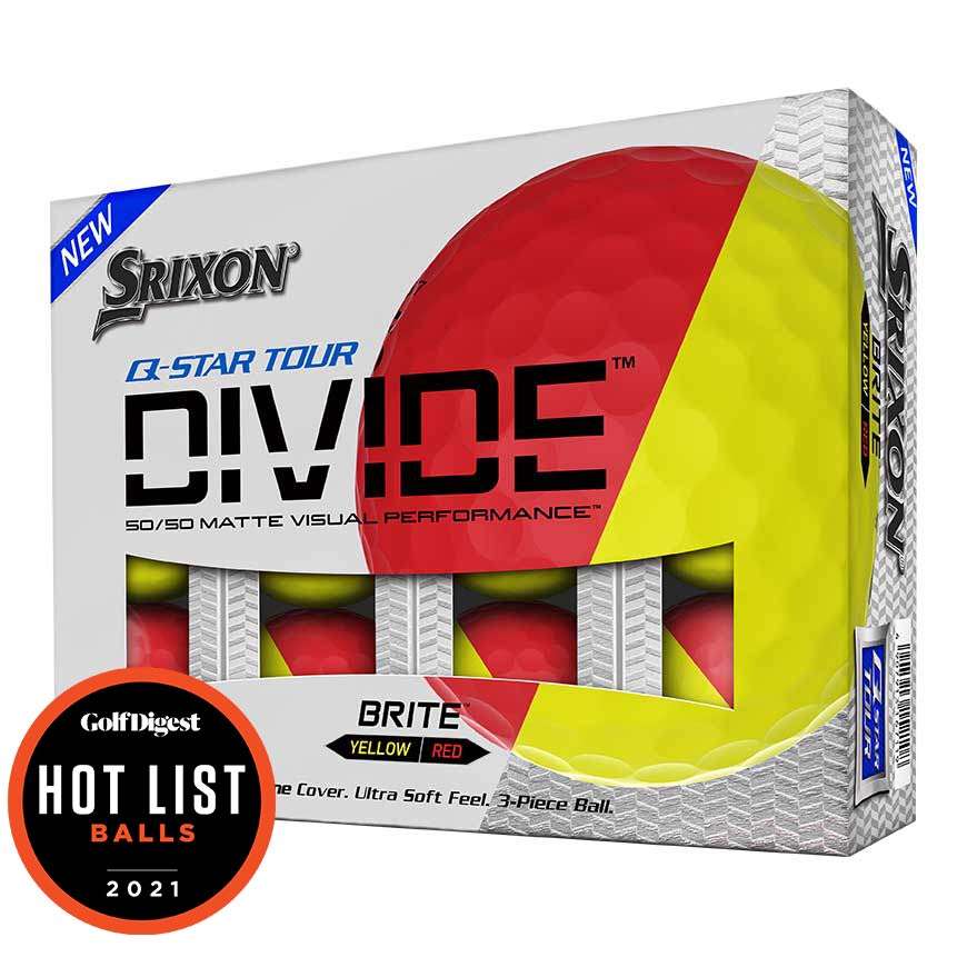 Piłki golfowe Srixon Q-Star Tour Divide • Czerwone