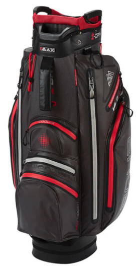 Torba golfowa BIG MAX Aqua Drive Cart Bag • Grafitowo-czarno-czerwona