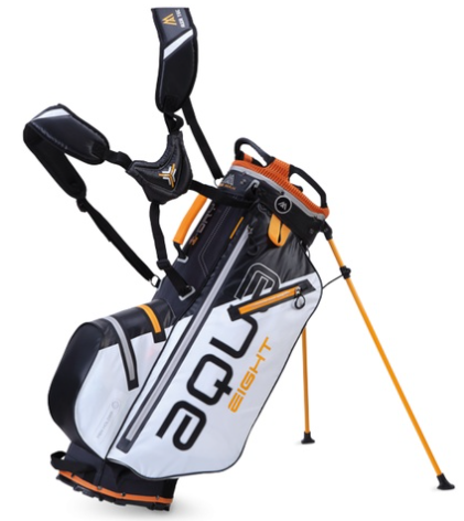 Torba golfowa BIG MAX Aqua Eight • Biało-czarno-pomarańczowa