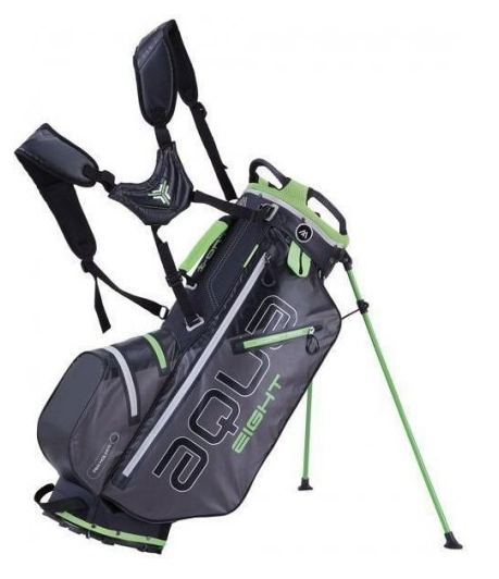 Torba golfowa BIG MAX Aqua Eight • Grafitowo-czarno-limonkowa