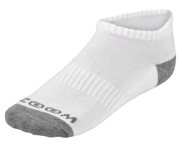 Stopki Zoom Ankle 3-pak • Szaro-białe