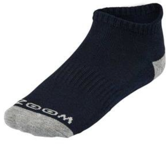 Stopki Zoom Ankle 3-pak • Srebrno-granatowe