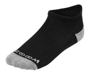Stopki Zoom Ankle 3-pak • Srebrno-czarne