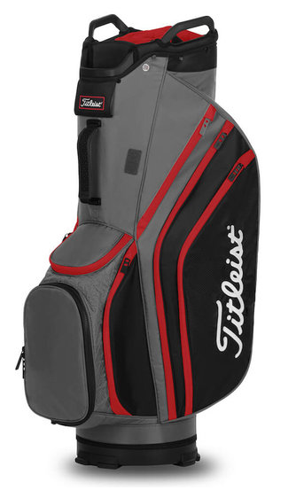 Torba golfowa Titleist Lightweight 14 • Szaro-czarno-czerwona