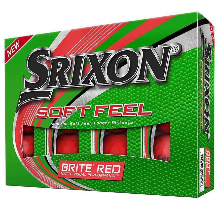 Piłki golfowe Srixon Soft Feel BRITE • Czerwone