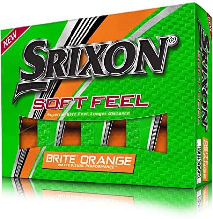 Piłki golfowe Srixon Soft Feel  BRITE • Pomarańczowe