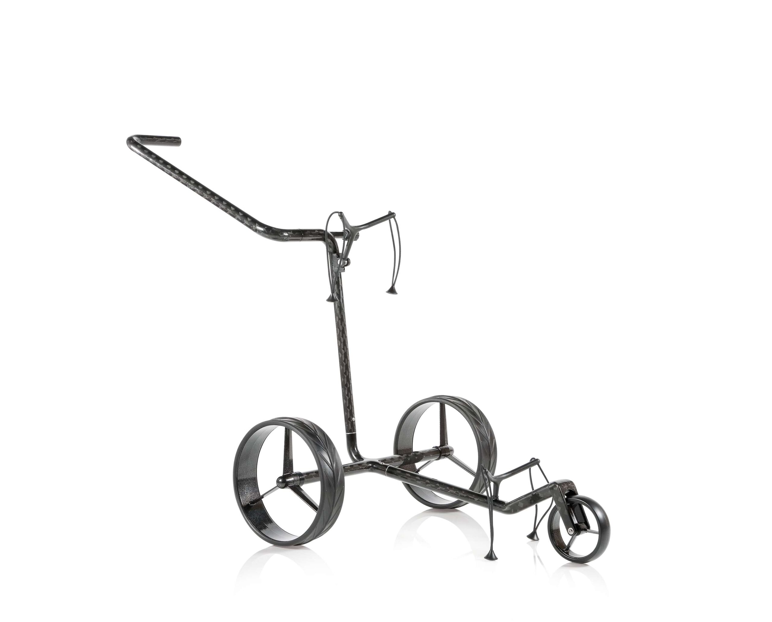 JuCad Carbon Black - manualny wózek golfowy