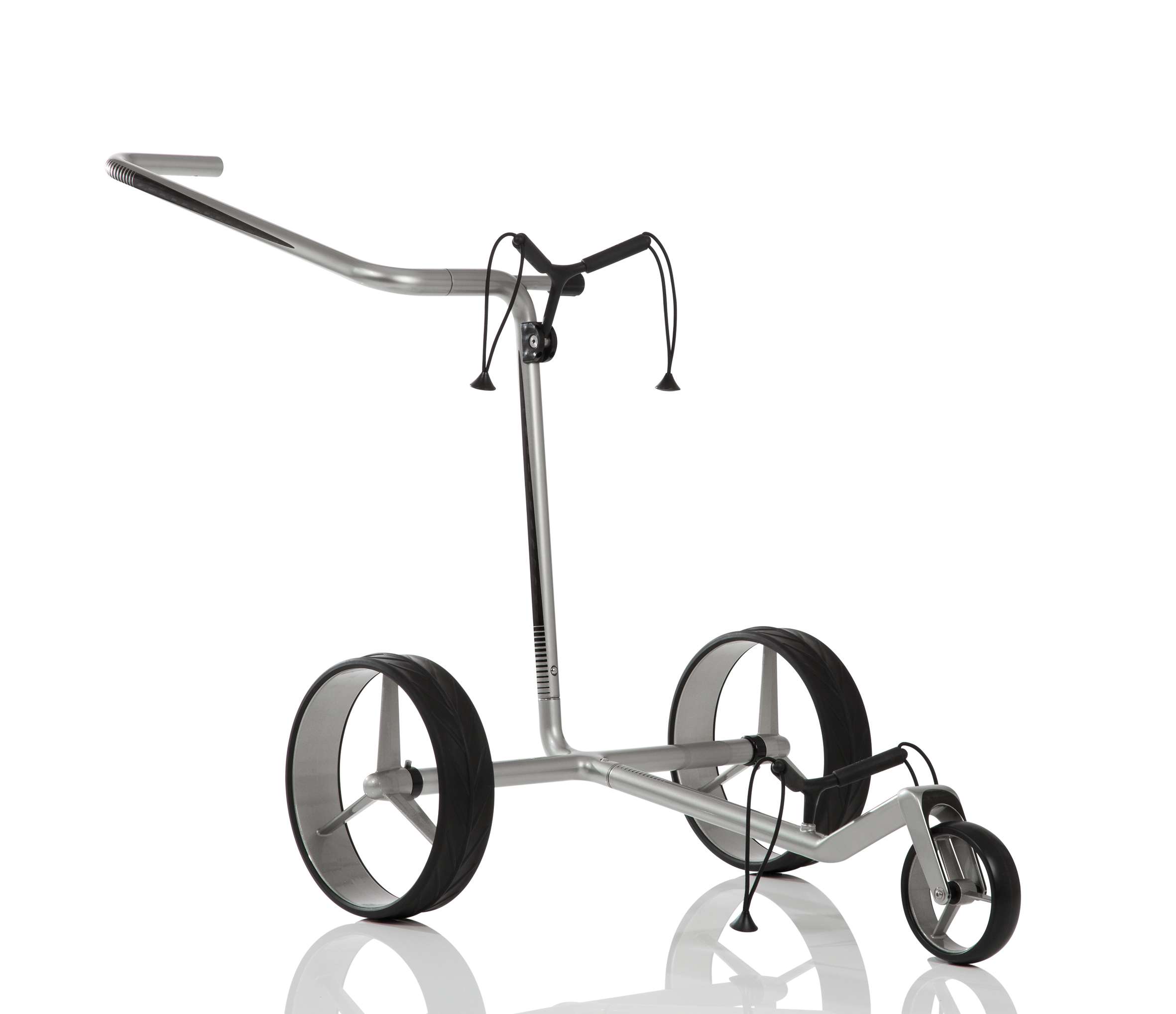 JuCad Carbon Black - Silver - manualny wózek golfowy