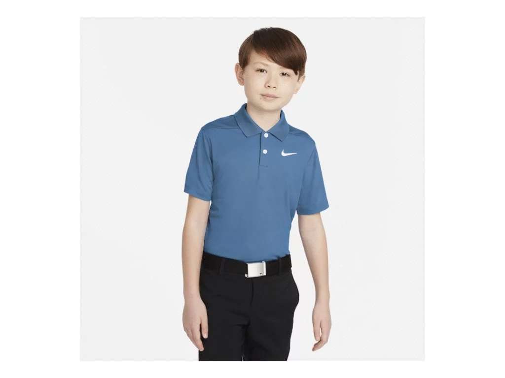 Koszulka Polo Juniorska Nike Dry-Fit Victory •  Niebieska