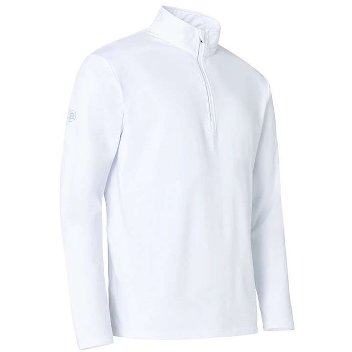 Bluza juniorska Abacus Jr DUNBAR Halfzip • Biała