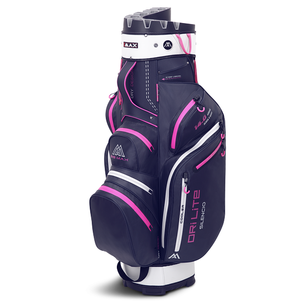 Torba golfowa BIG MAX Dri Lite SILENCIO 2 • Steel blue-silver-fuchsia