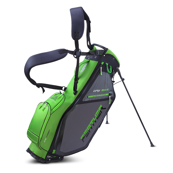 Torba golfowa BIG MAX Dri Lite Feather • Limonkowo-grafitowa