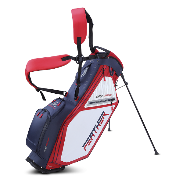 Torba golfowa BIG MAX Dri Lite Feather • Granatowo-czerwono-biała