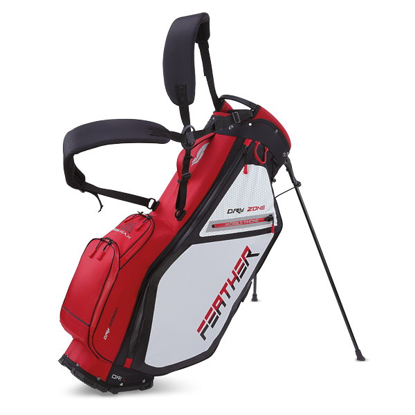 Torba golfowa BIG MAX Dri Lite Feather • Czerwono-biało-czarna
