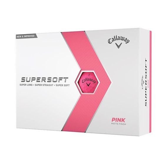 Piłki golfowe Callaway Supersoft • Różowy Mat
