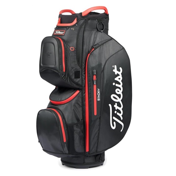 Torba golfowa Titleist Cart Bag 15 • Czarno-czerwona
