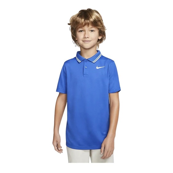 Koszulka Polo Juniorska Nike Dry Victory • Niebieska