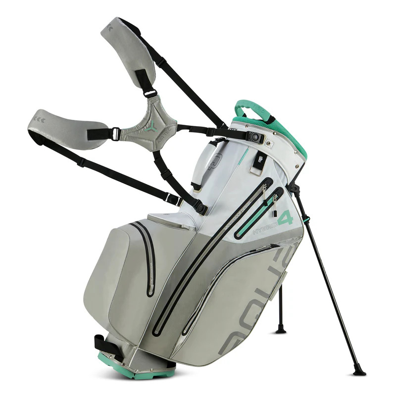 Torba golfowa BIG MAX Aqua Hybrid 4 • Biało szaro miętowa
