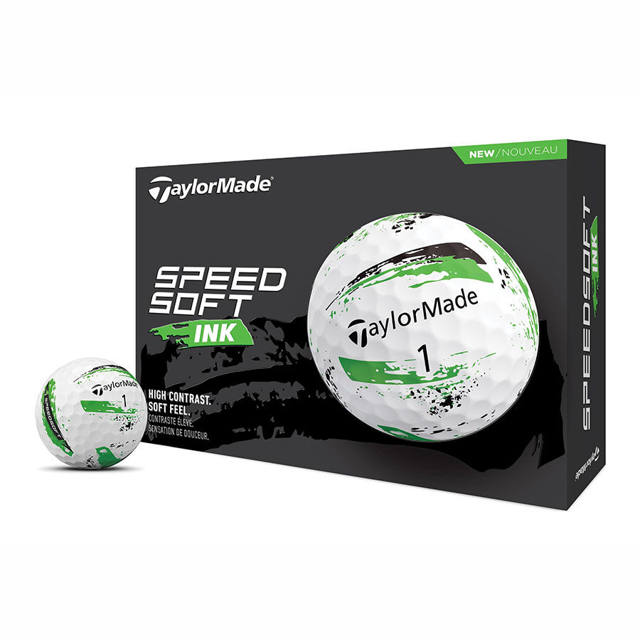 Piłki golfowe Taylormade SpeedSoft INK • Zielone