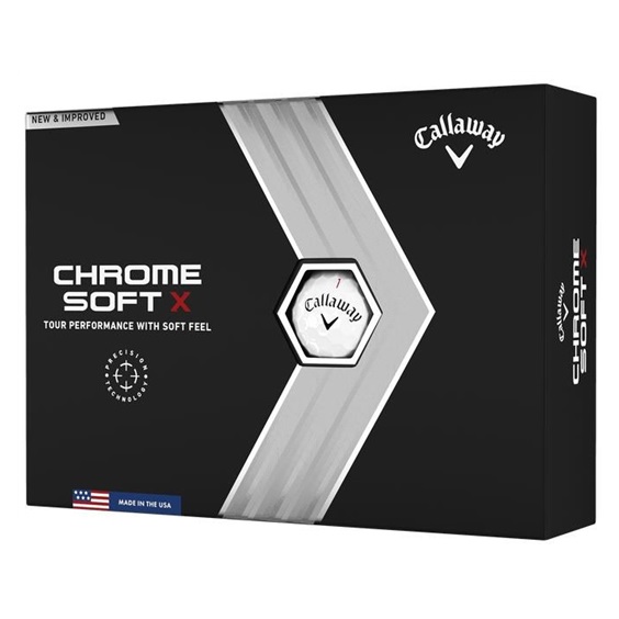 Piłki golfowe Callaway Chrome Soft X • Białe