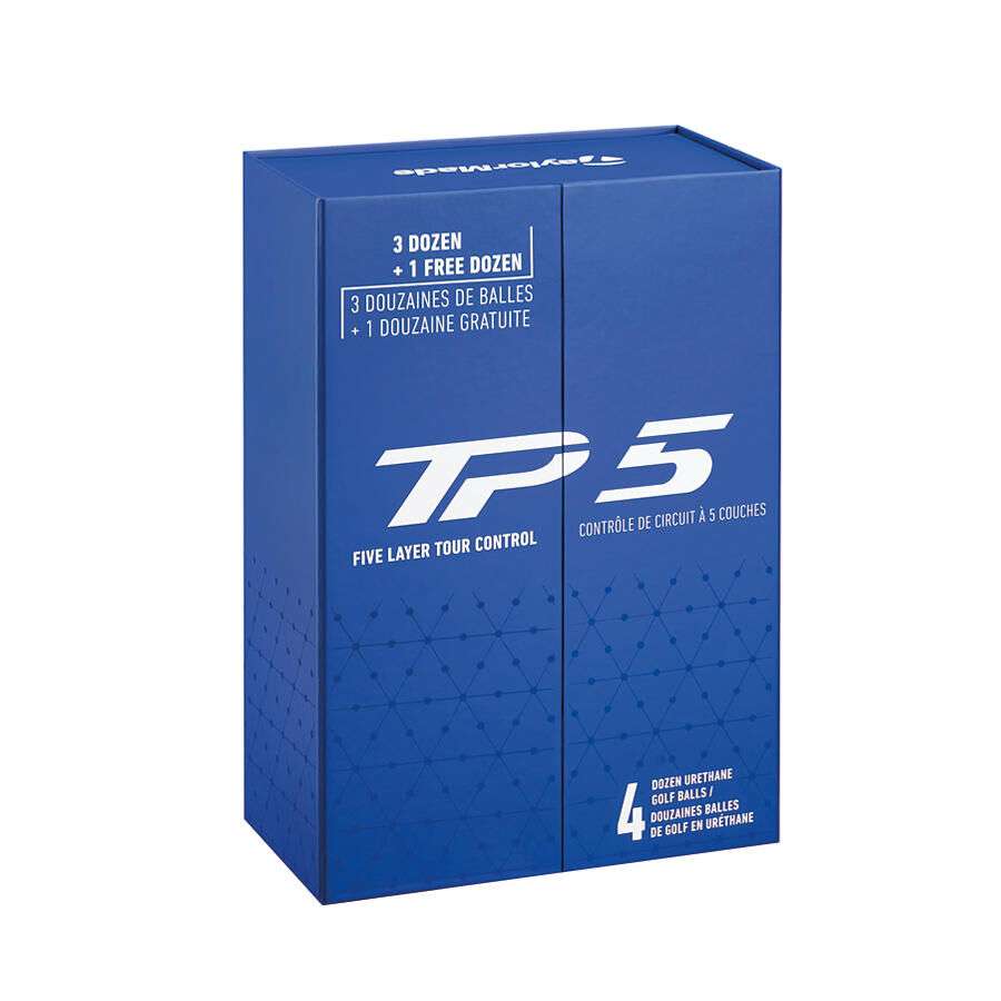 Piłki golfowe Taylormade TP5 4 Dozen Athlete Box 3+1