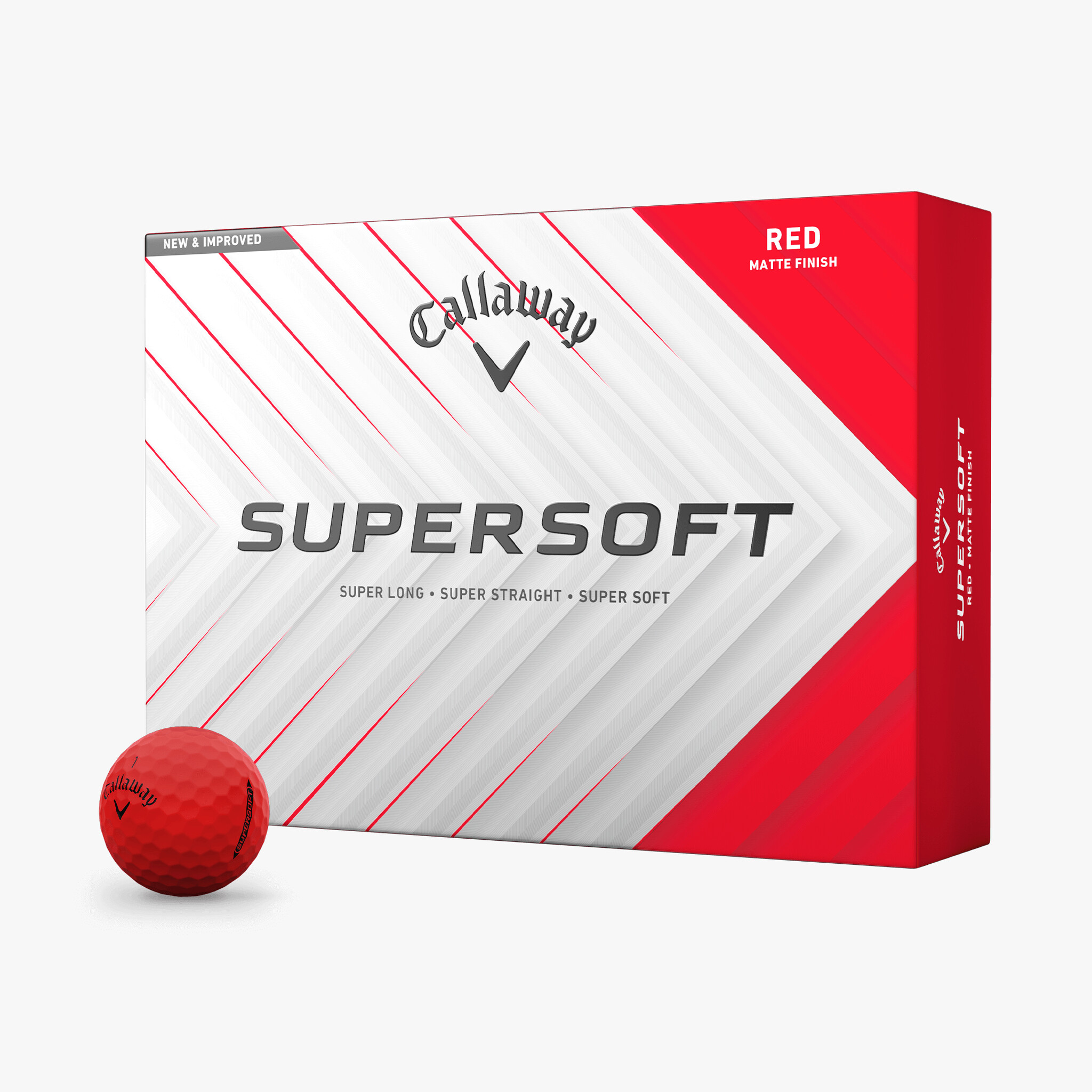 Piłki golfowe Callaway Supersoft • Czerwony Mat 2025
