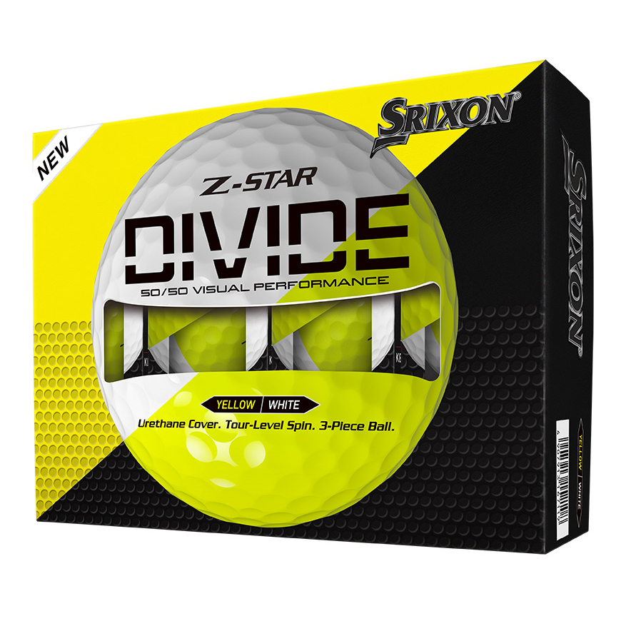 Piłki golfowe Srixon Z-Star Divide •Żółto białe 2025