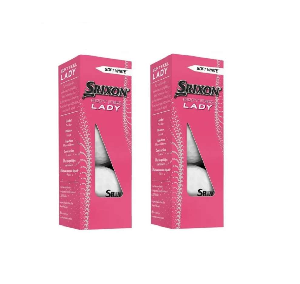 Piłki golfowe Srixon SOFT FEEL Lady White - pół tuzina