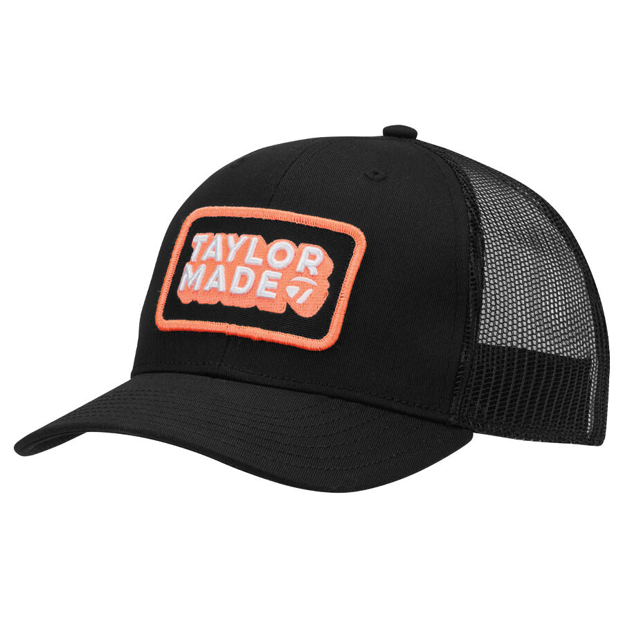 Taylormade Ventura Retro Truker Cap • Czarno koralowa