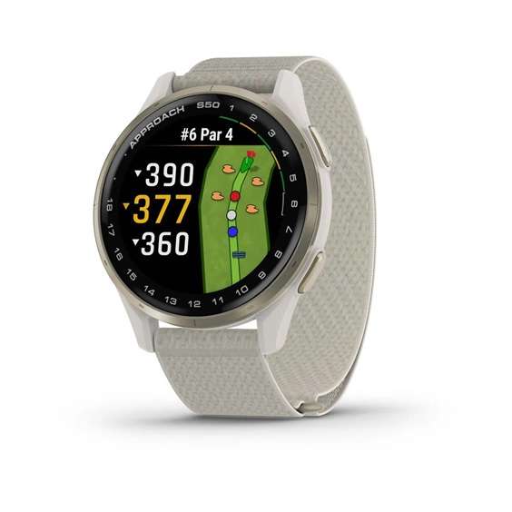Garmin Approach S50 zegarek golfowy • Cream Gold